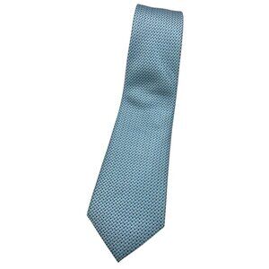 HAWES & CURTIS Men's Silk Necktie LUXURY XL Blue Purple Geometric W:3.4" EUC